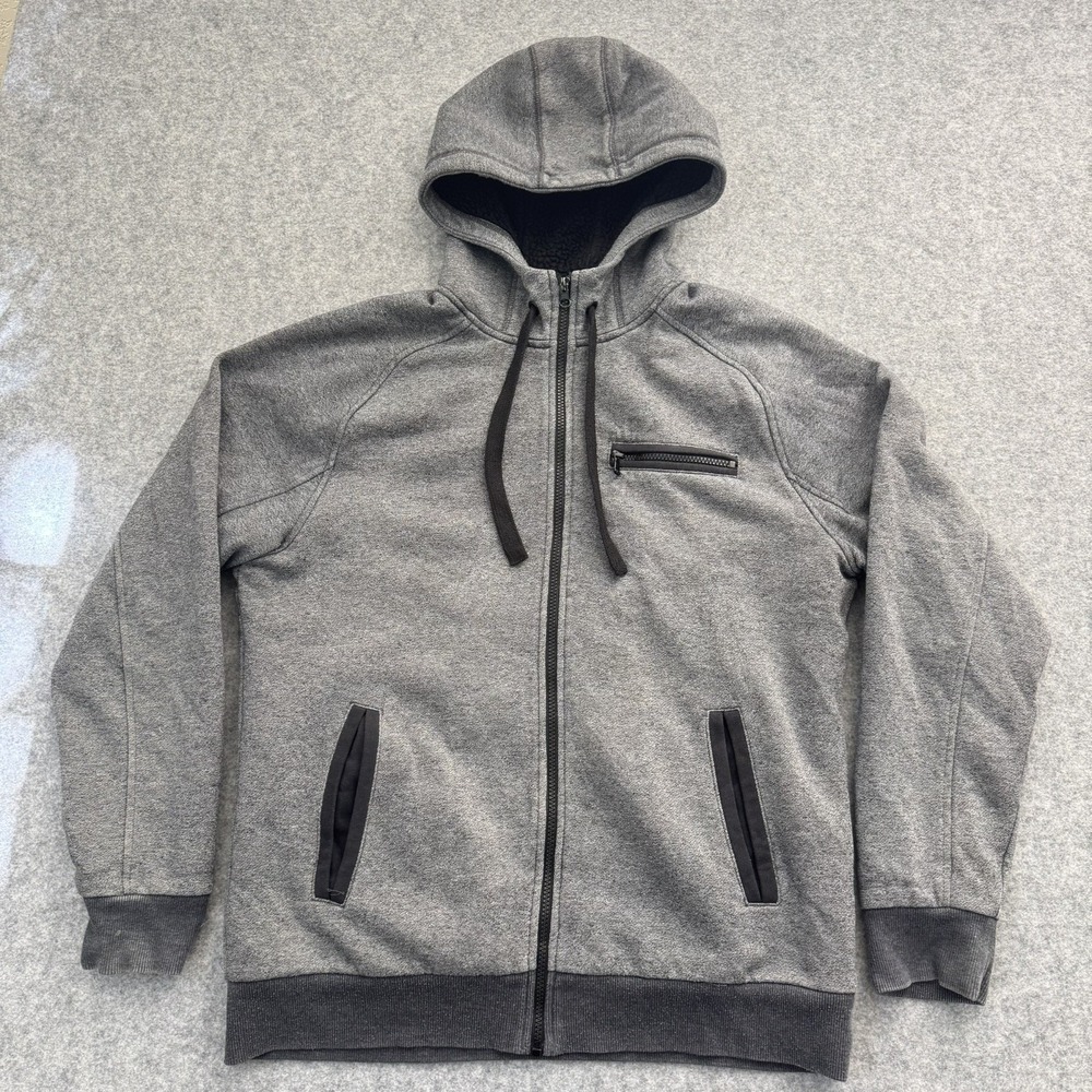 Vintage grunge Air Force American Rag Zip-Up Hoodie Gray Size Large Men's